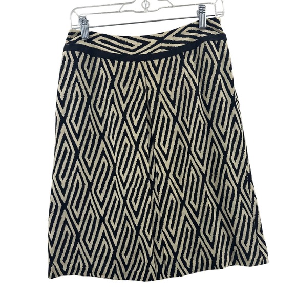 Ann Taylor Women's Skirt Size 4 Geometric Print Silk Blend Career - Picture 1 of 8